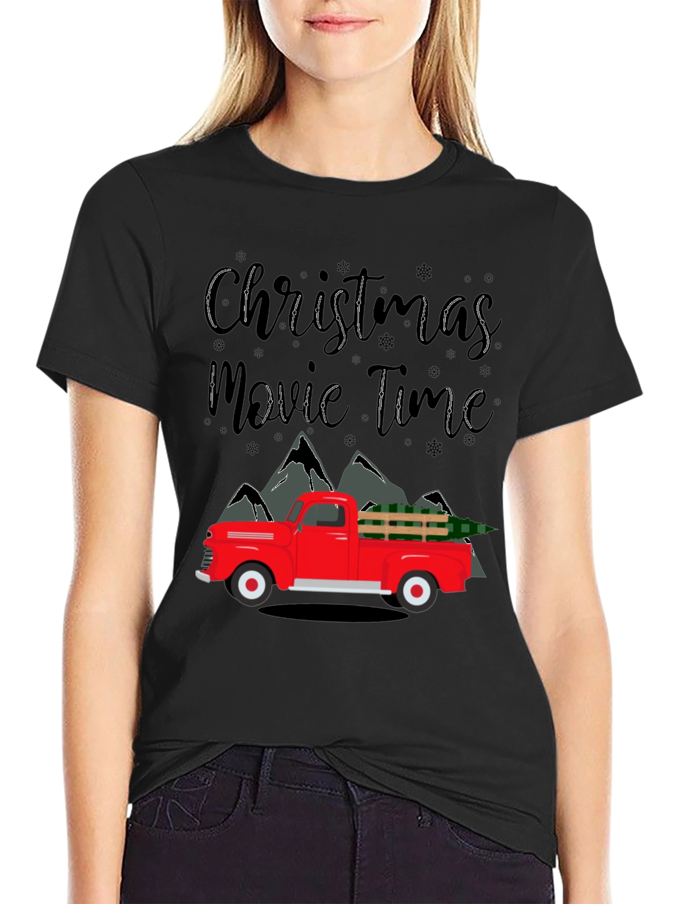 Christmas Movie Time Truck T-Shirt