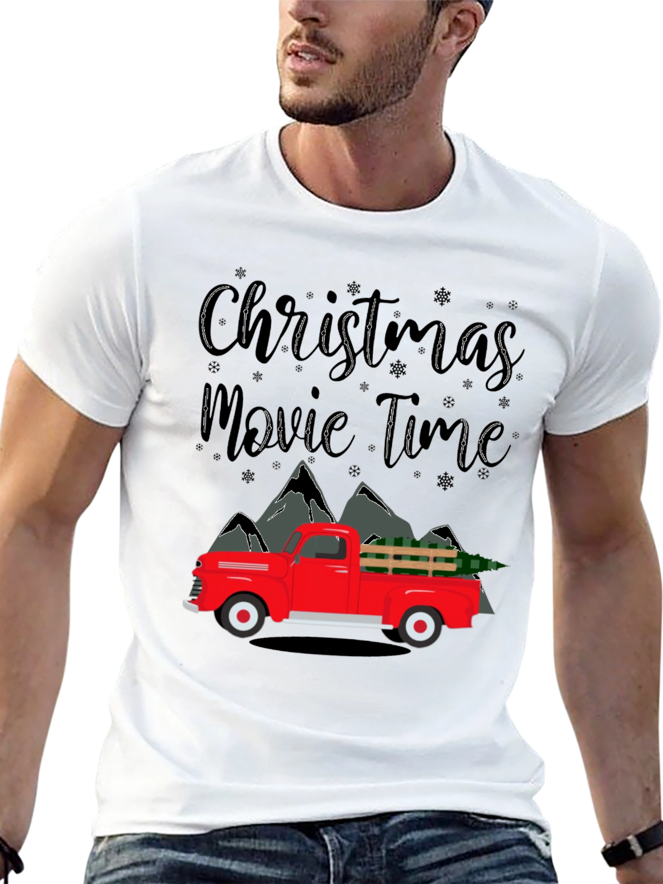 Christmas Movie Time Truck T-Shirt