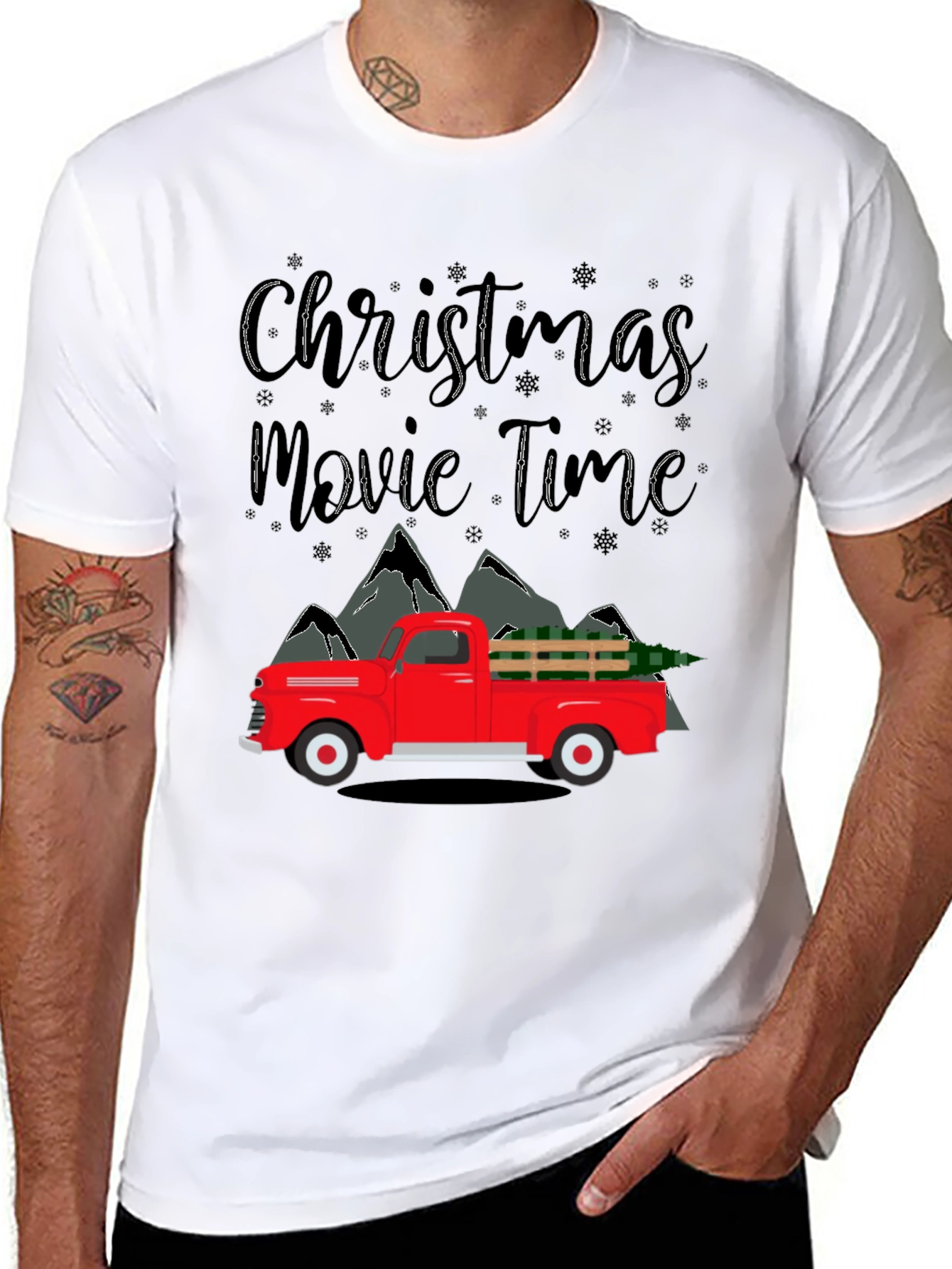 Christmas Movie Time Truck T-Shirt