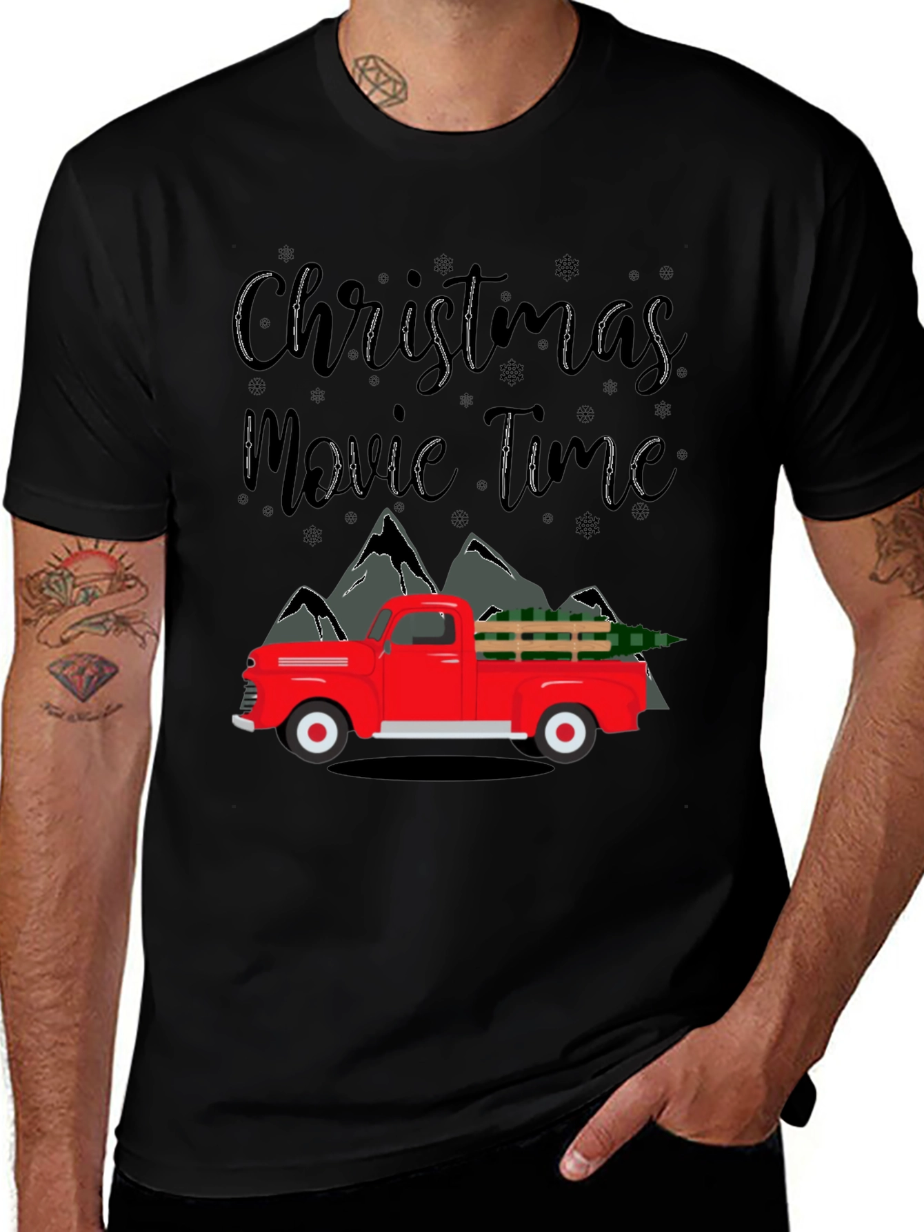 Christmas Movie Time Truck T-Shirt