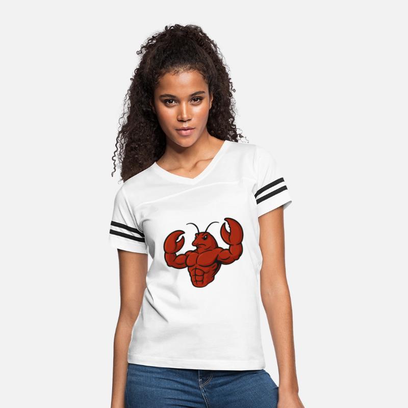 Crab lobster fitness workout cartoon strong biceps