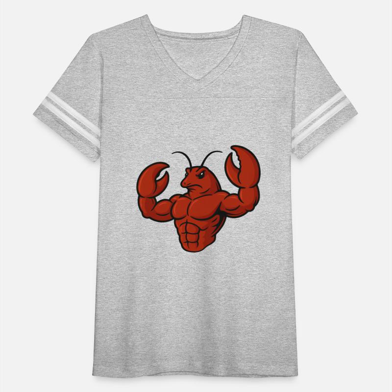 Crab lobster fitness workout cartoon strong biceps