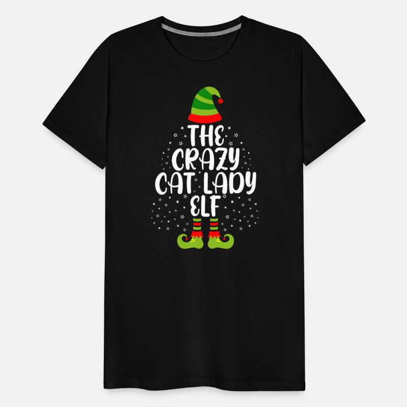 Crazy Cat Lady Elf Matching Family Group Christmas