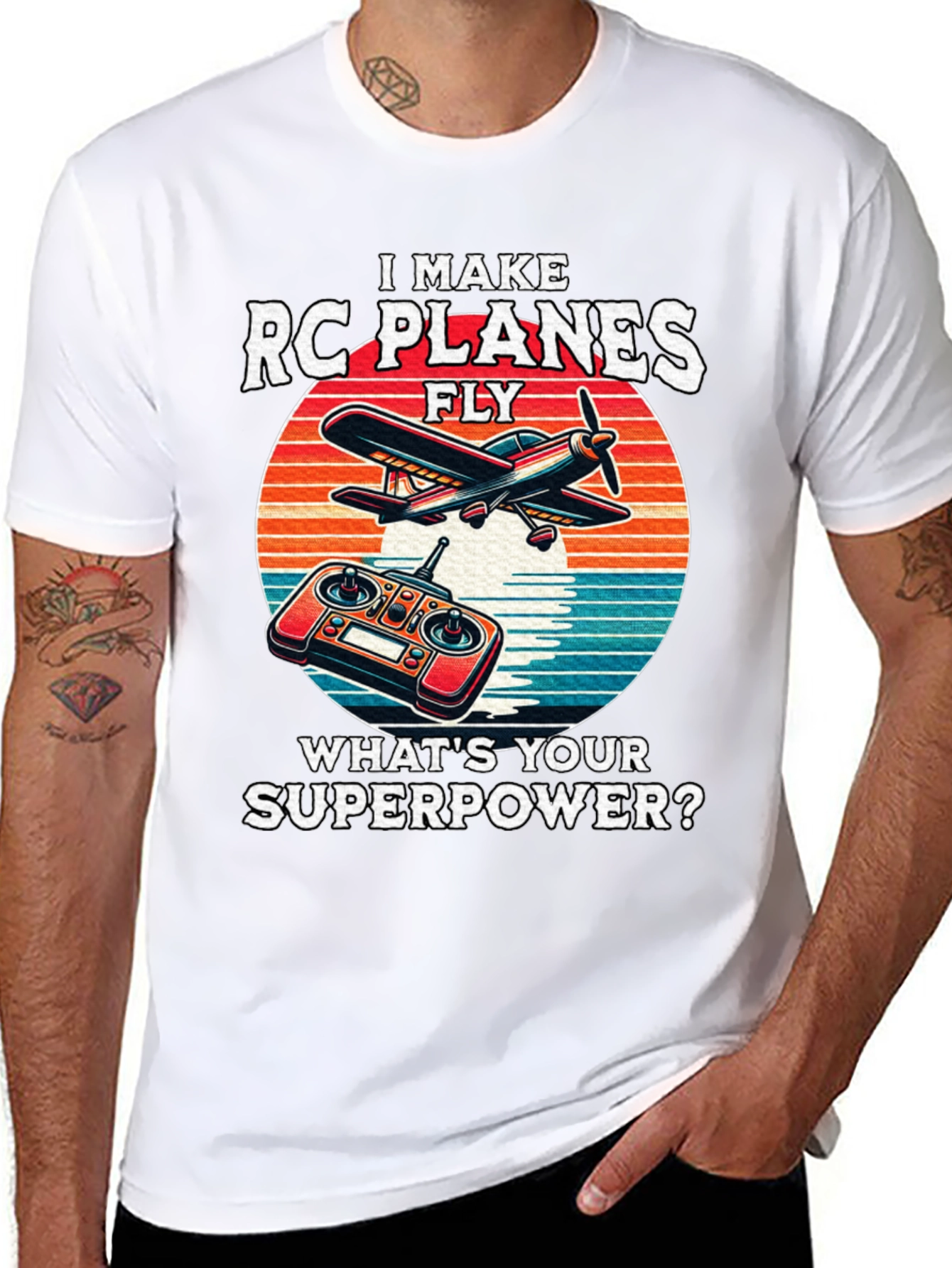 RC Planes Superpower Graphic Tee