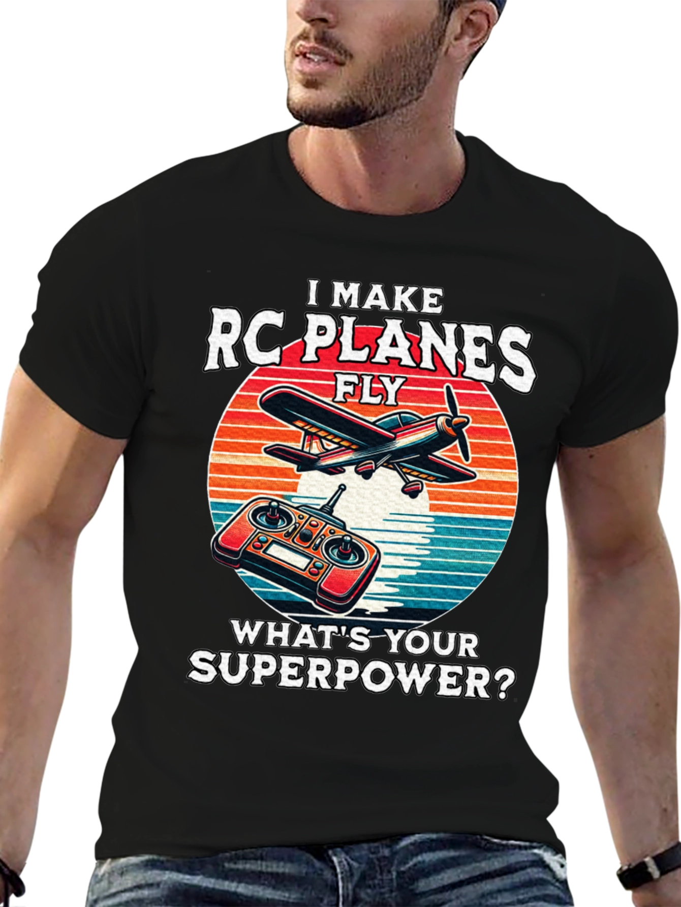 RC Planes Superpower Graphic Tee