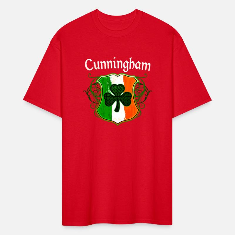 Cunningham Irish Surname Ireland Flag Shield