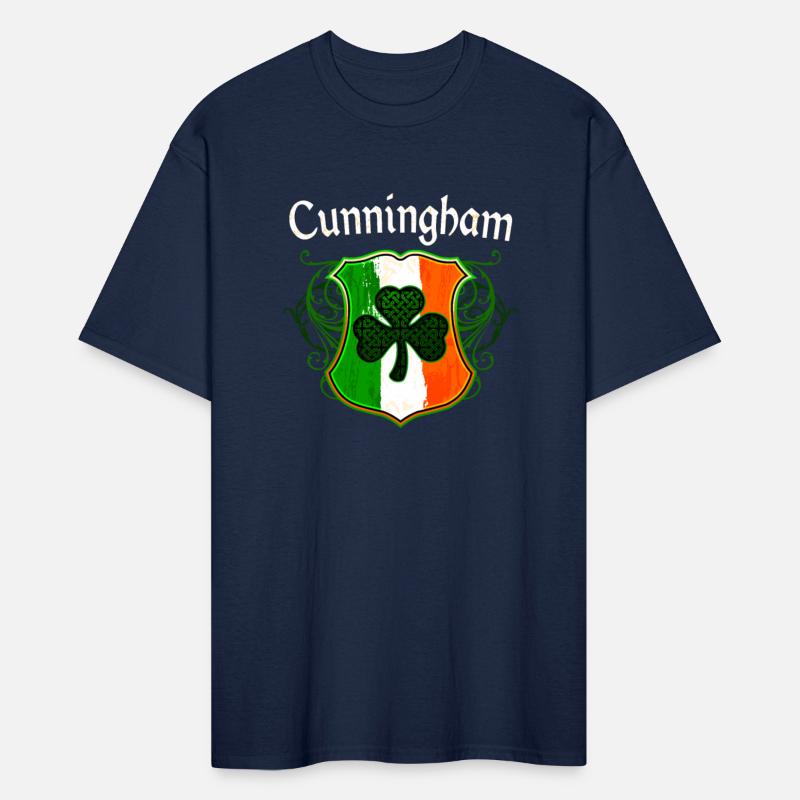 Cunningham Irish Surname Ireland Flag Shield