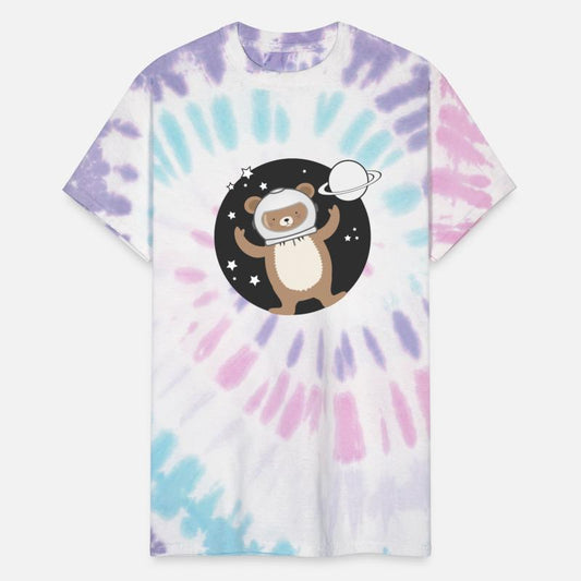 cute astronaut bear in comic style