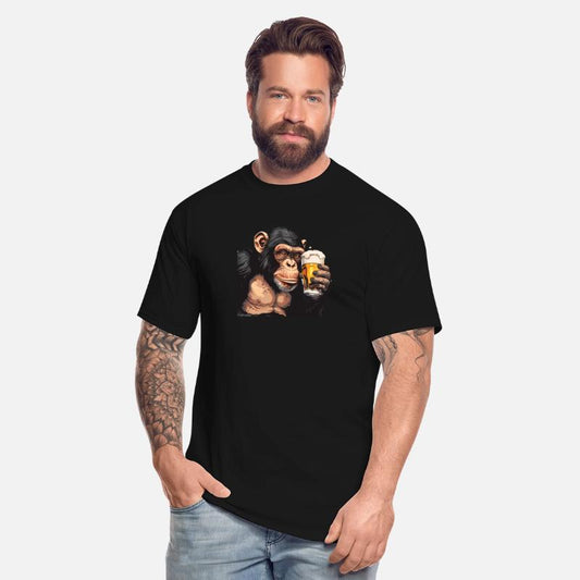 Cute Chimpanzee Drinking Beer 2