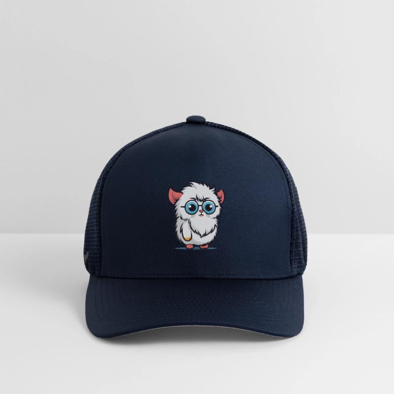 Cute fluffy creature with glasses