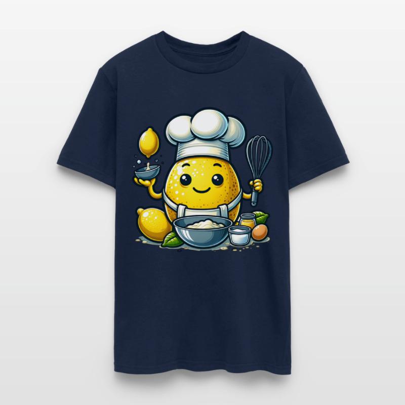 Cute Lemon Chef Baking Joyful Delights