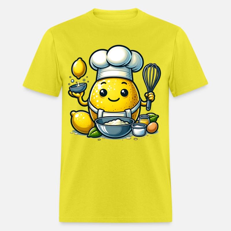 Cute Lemon Chef Baking Joyful Delights