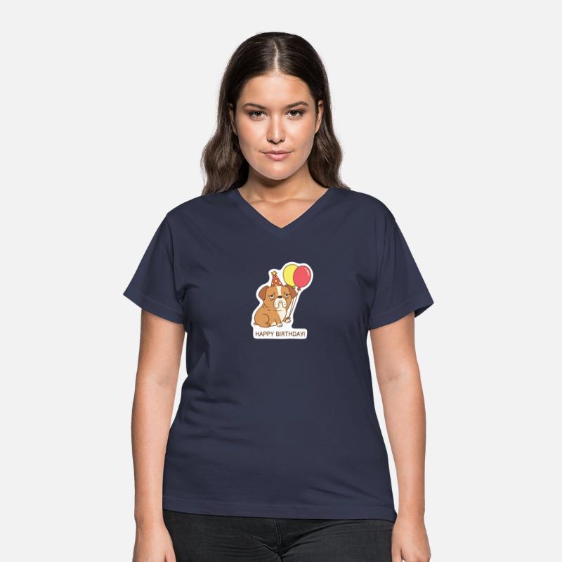 Cute Moping Bulldog Happy Birthday Greeting