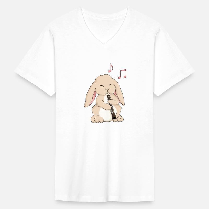 Cute Oboe Playing Bunny