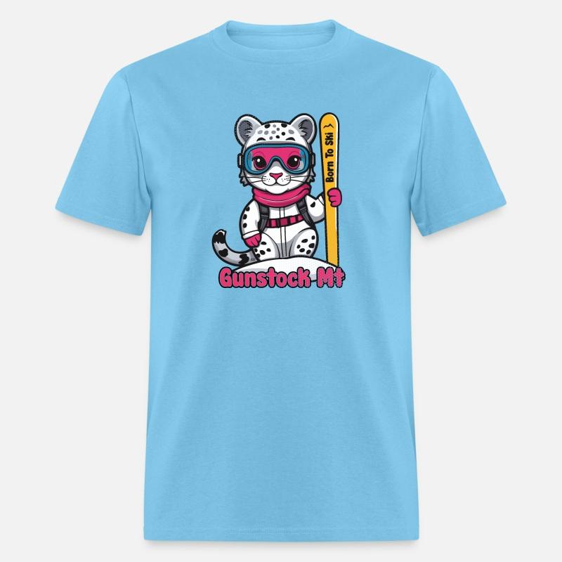 Cute Snow Leopard Skiing Gunstock Mountain