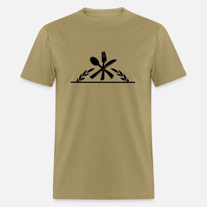 Cutlery menu logo with transparent bar underneath