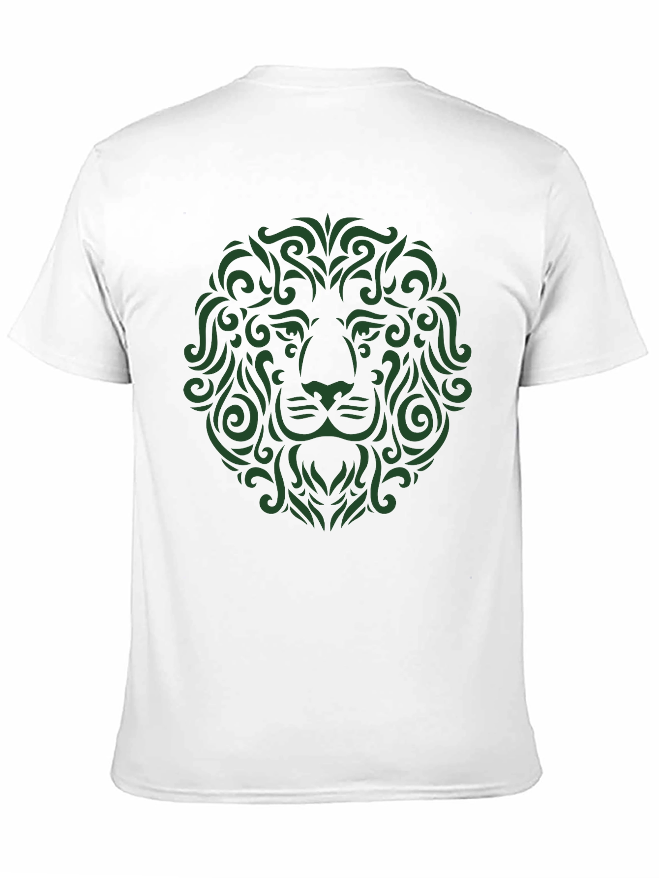 Lion Art Graphic Tee - Stylish Mens Black T-Shirt