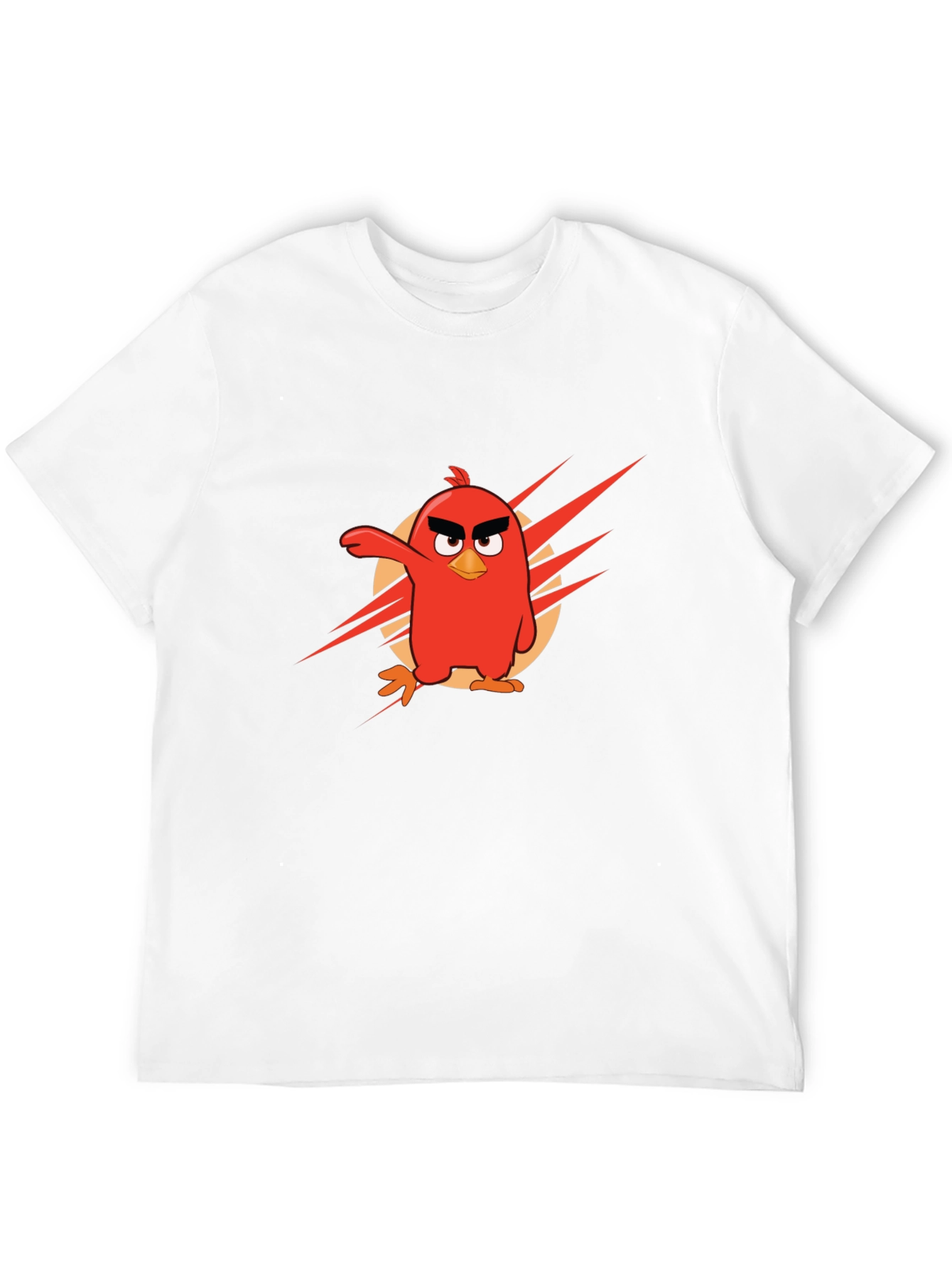 Angry Birds Red Character Black T-Shirt