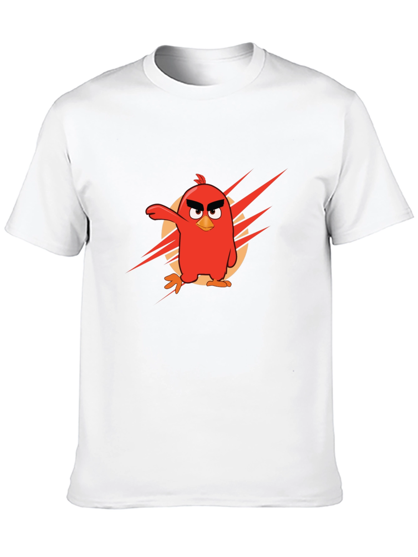 Angry Birds Red Character Black T-Shirt