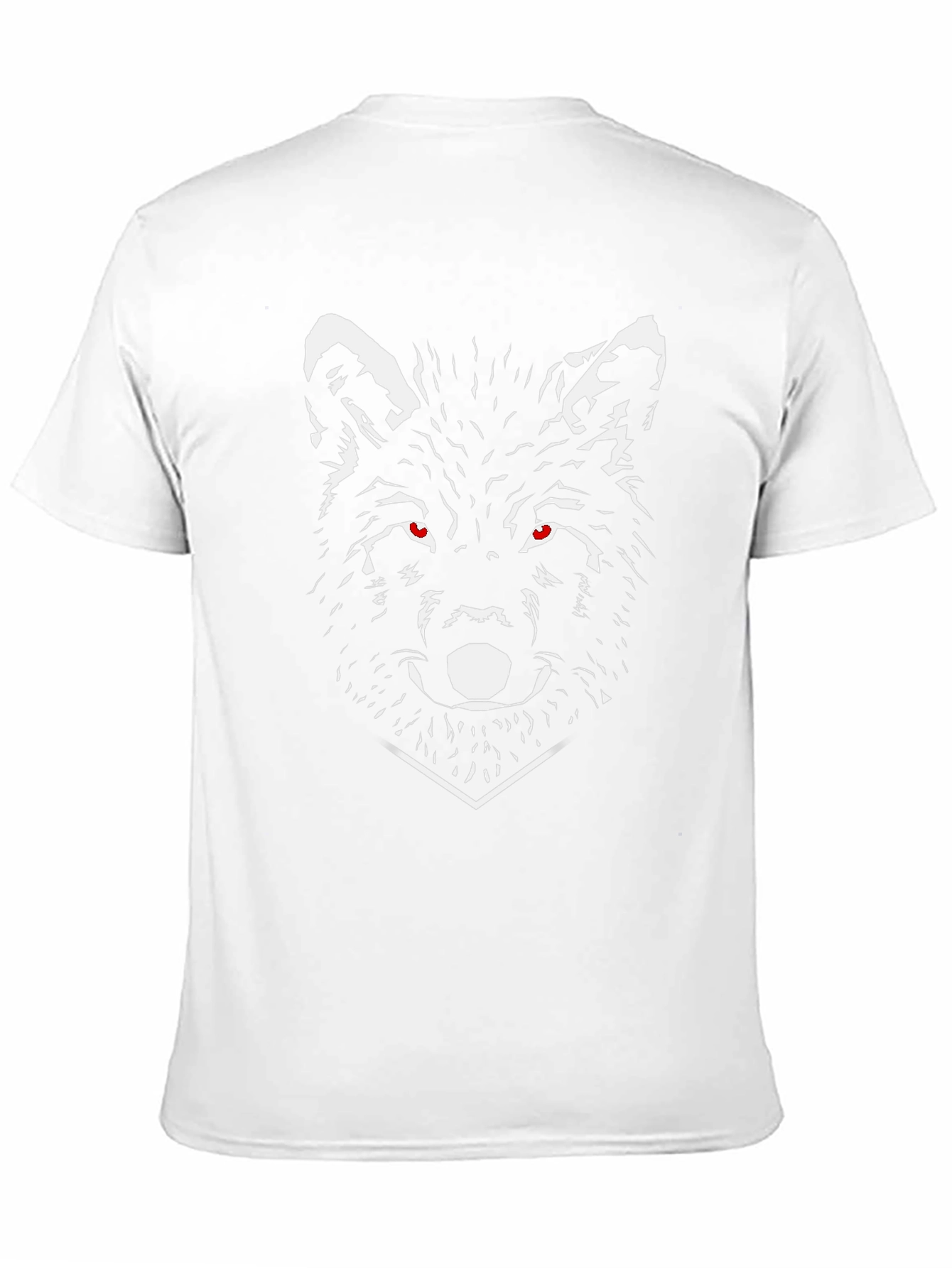 Mens Black Wolf Graphic Tee