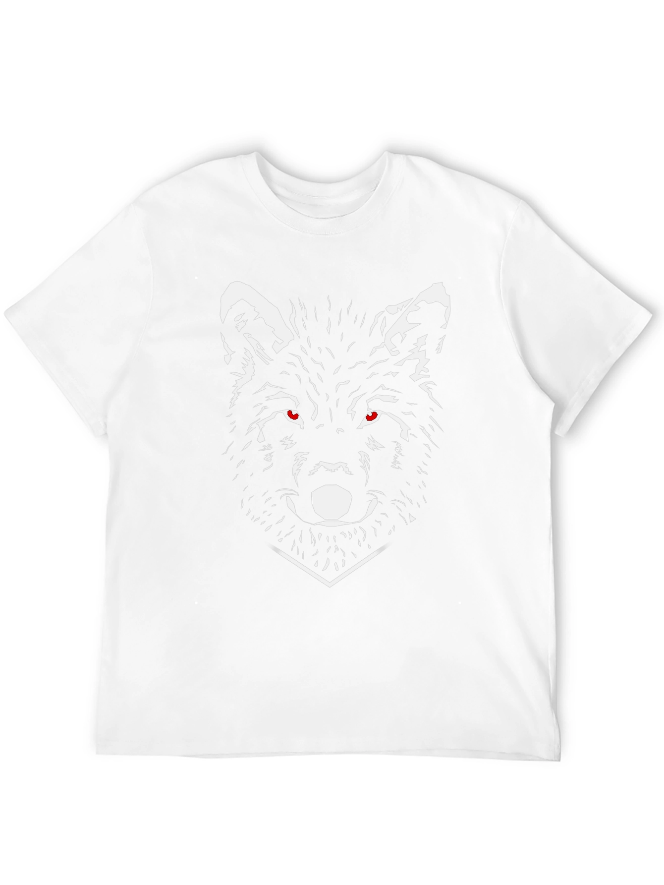 Mens Black Wolf Graphic Tee