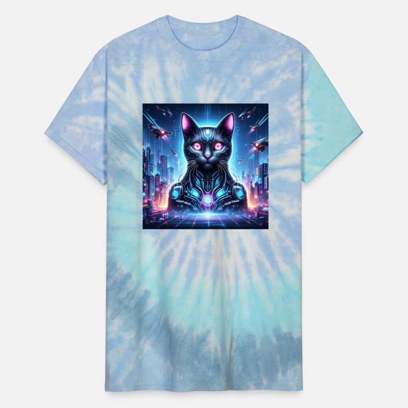 Cyber Cat: A Futuristic Feline in a Neon-Lit Metro