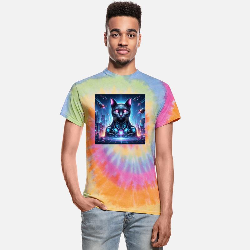 Cyber Cat: A Futuristic Feline in a Neon-Lit Metro