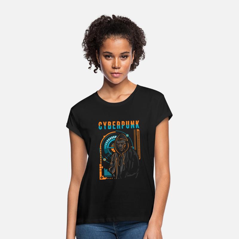 Cyborg Android Synthwave Scifi