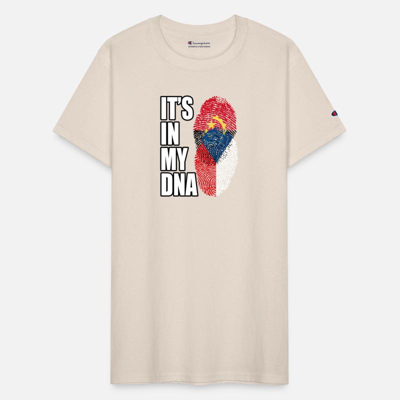 Czech And Angolan Mix Heritage DNA Flag