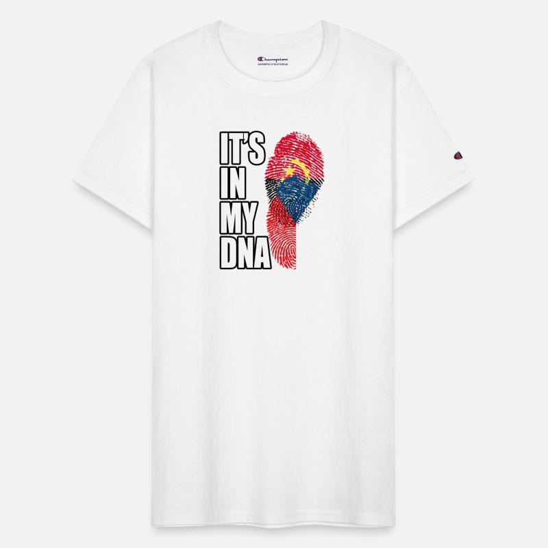 Czech And Angolan Mix Heritage DNA Flag