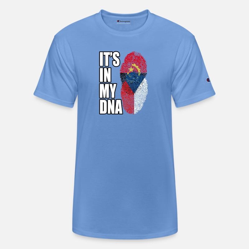 Czech And Angolan Mix Heritage DNA Flag