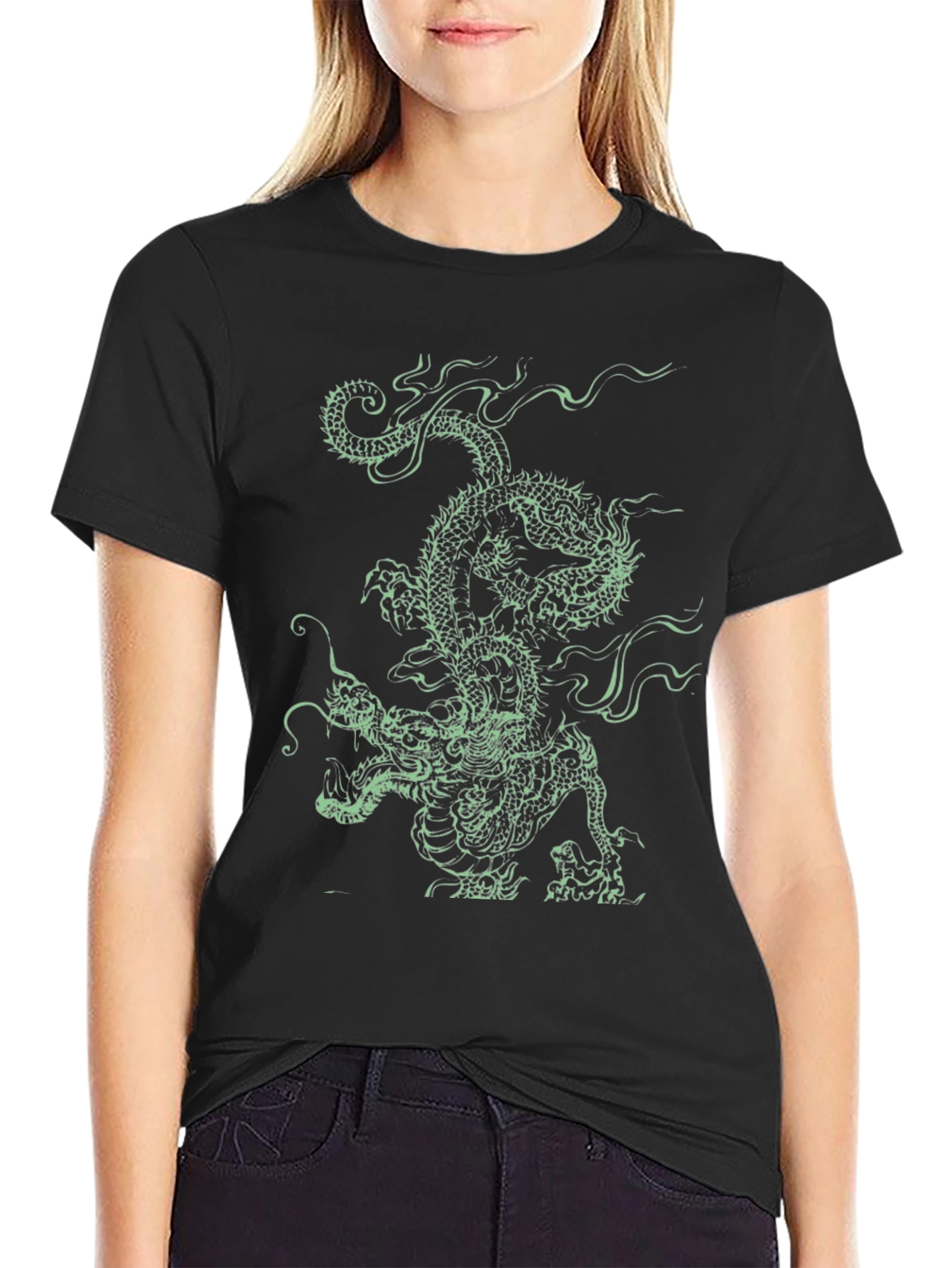 Dragon Graphic Print Mens Tee