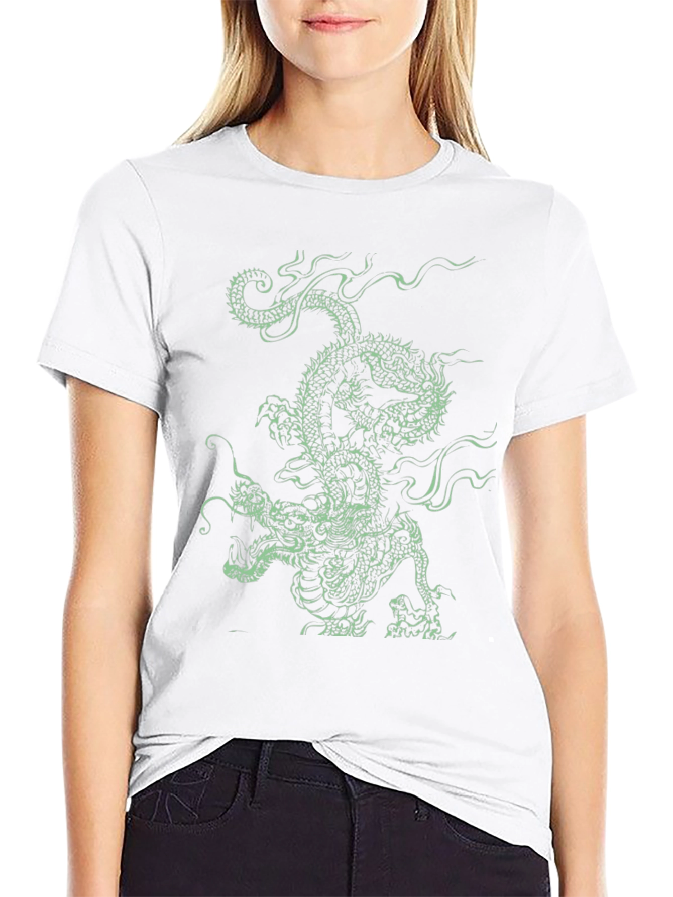 Dragon Graphic Print Mens Tee