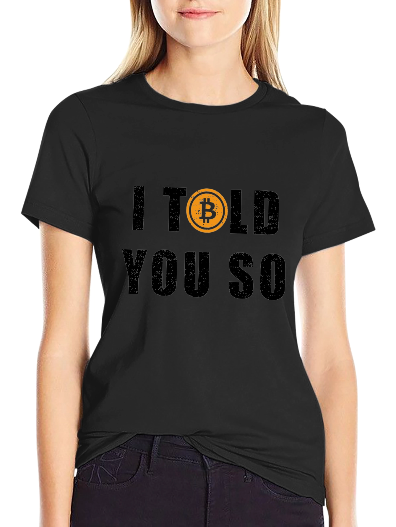 Bitcoin I Told You So Black Graphic T-Shirt