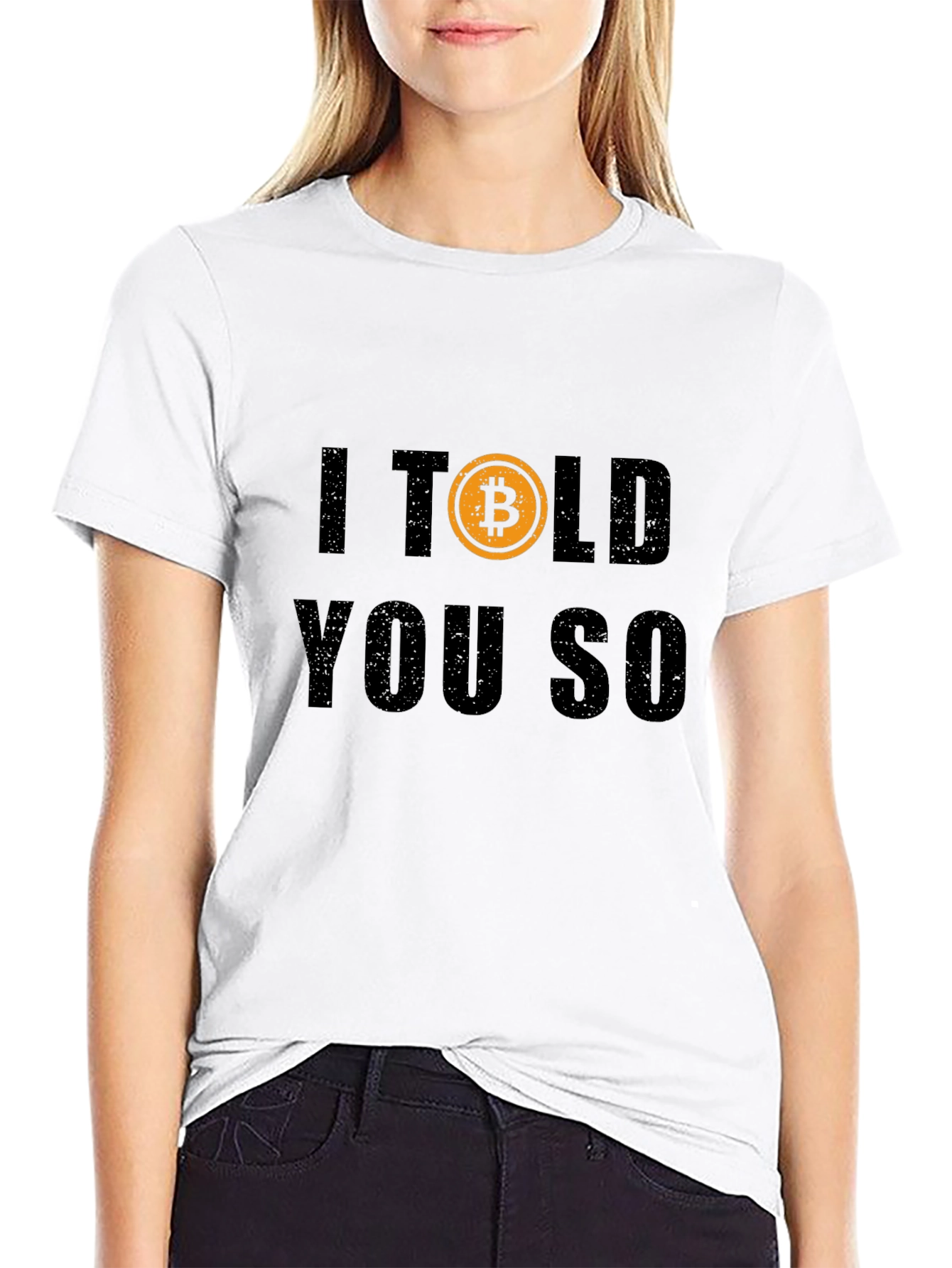 Bitcoin I Told You So Black Graphic T-Shirt