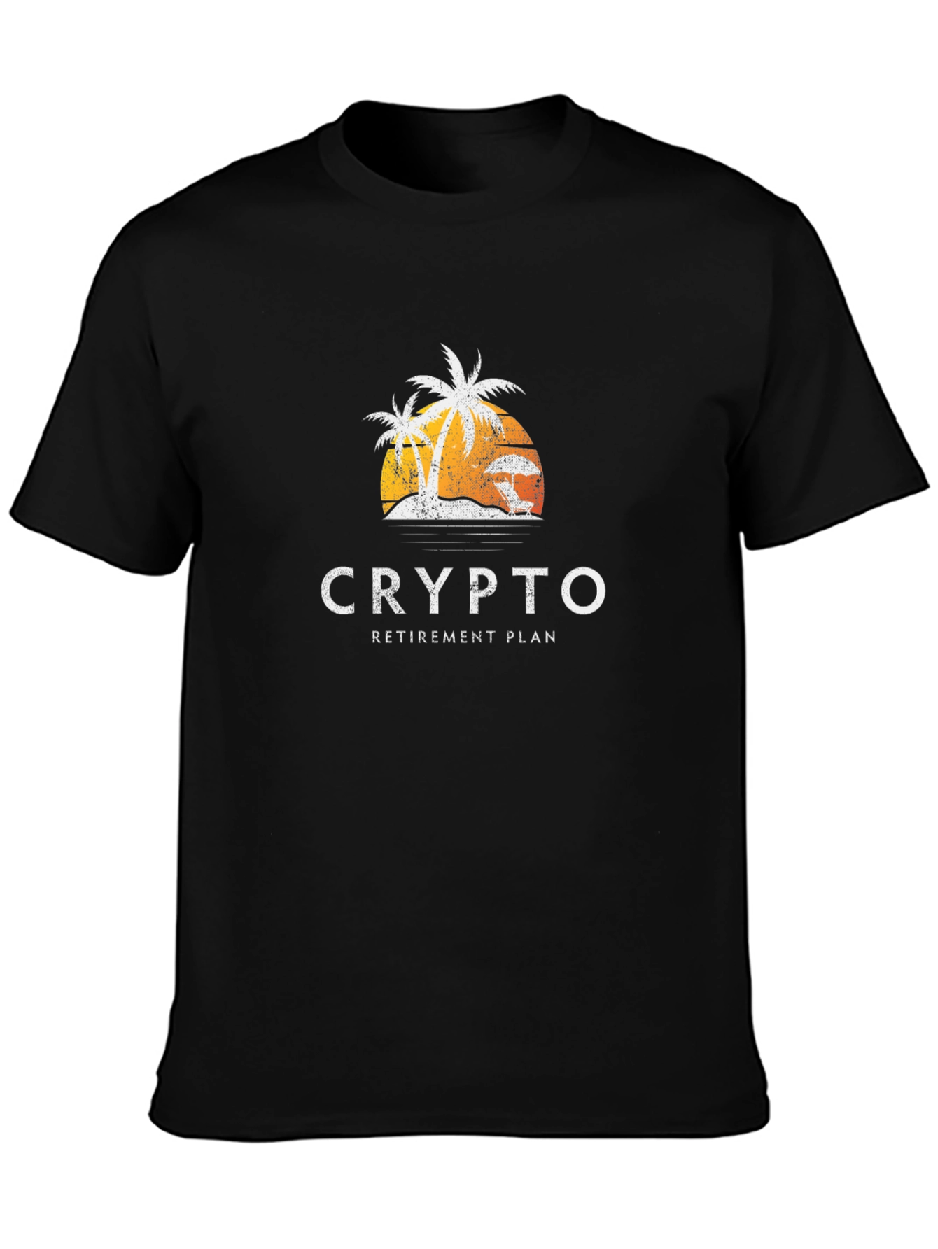 Crypto Retirement Plan Black T-Shirt