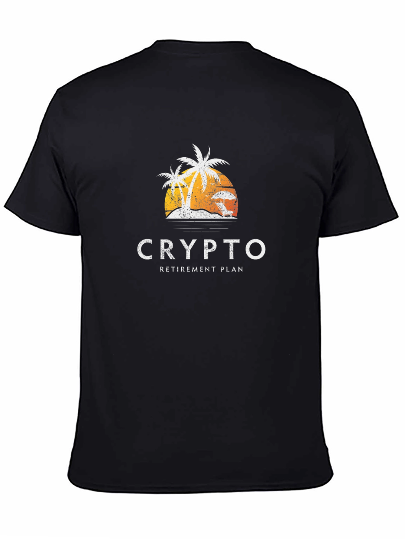 Crypto Retirement Plan Black T-Shirt