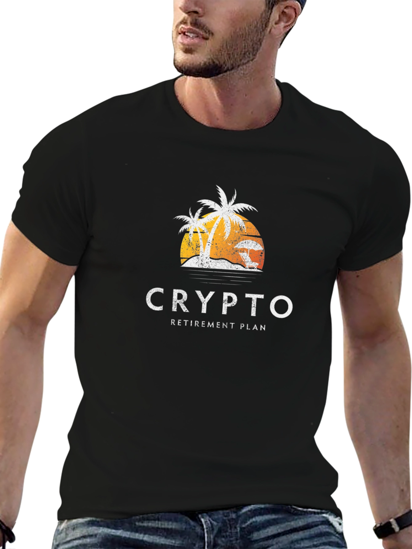 Crypto Retirement Plan Black T-Shirt