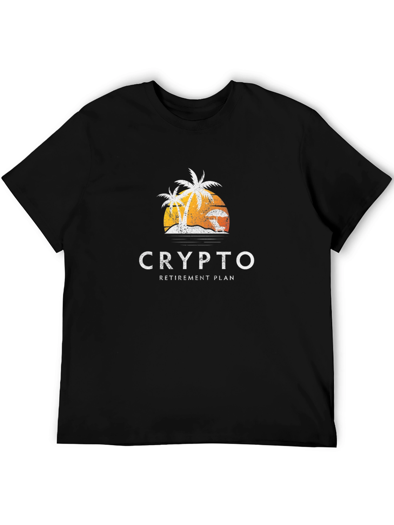 Crypto Retirement Plan Black T-Shirt