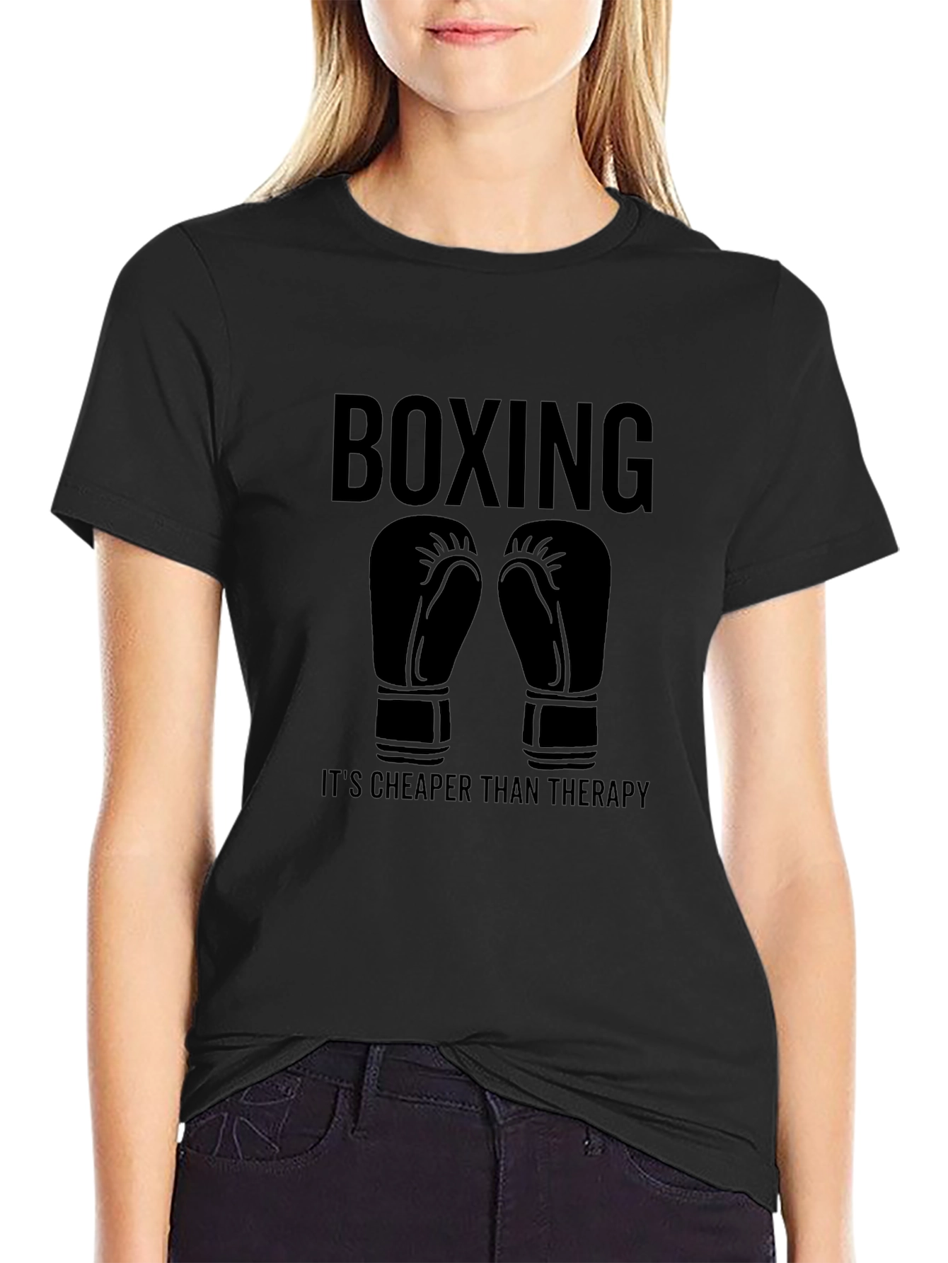 Boxing Therapy T-Shirt - Black