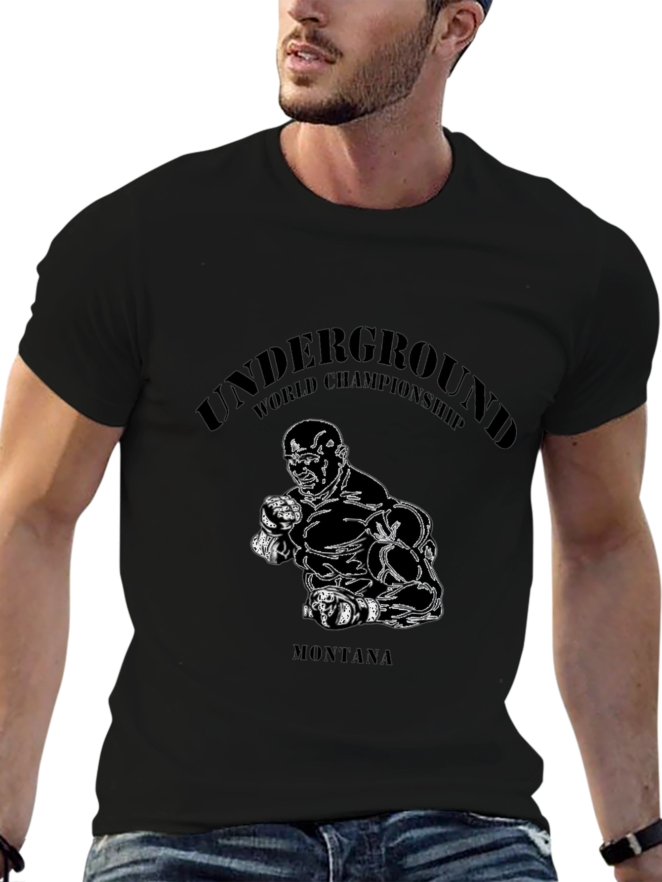 Underground World Championship Montana Black T-Shirt