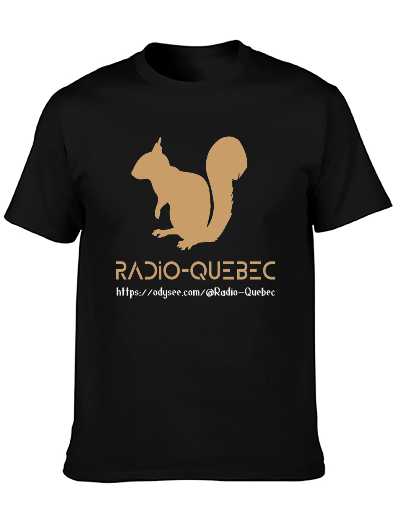 Radio-Quebec Squirrel Tee - Black