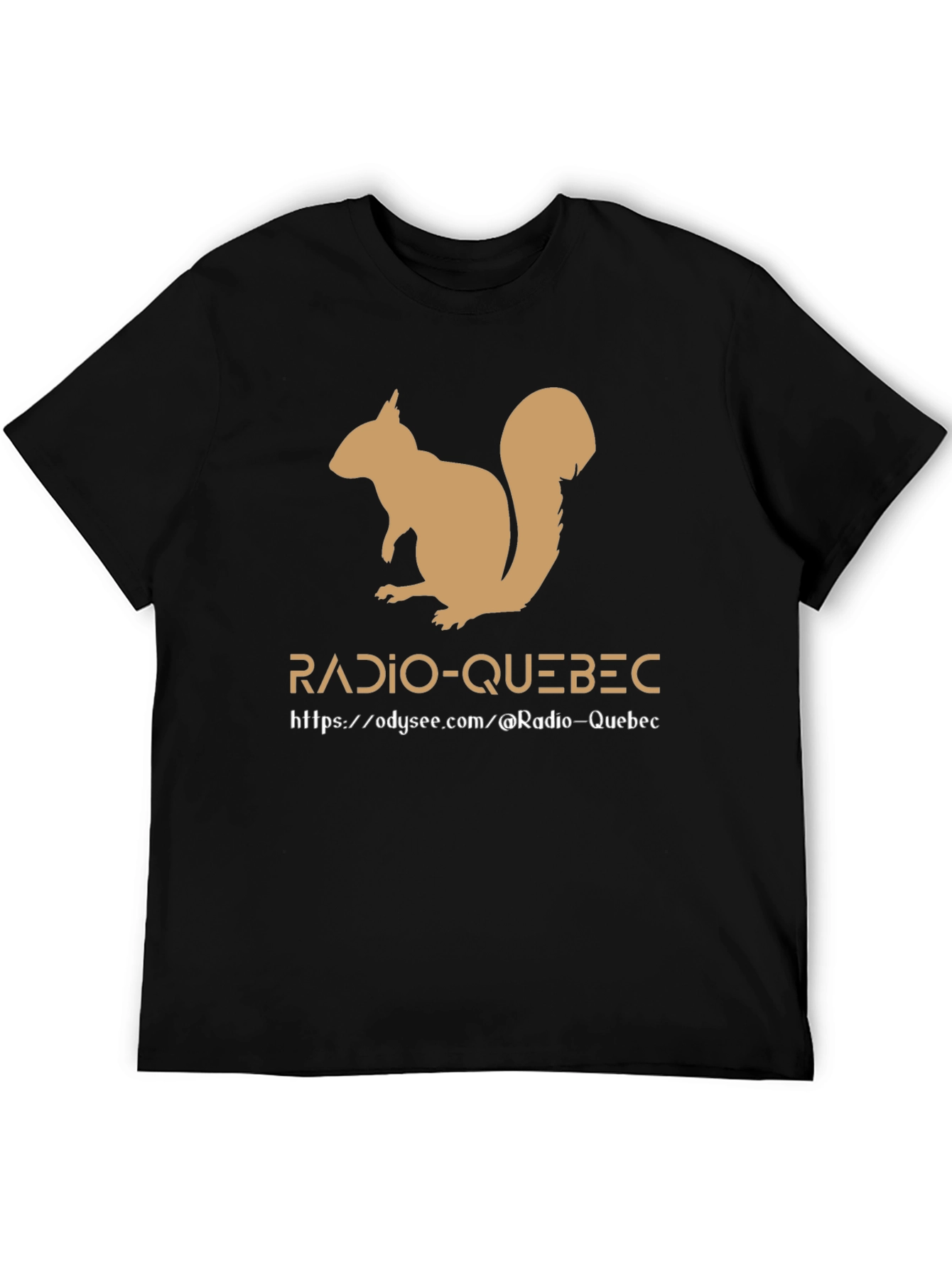 Radio-Quebec Squirrel Tee - Black