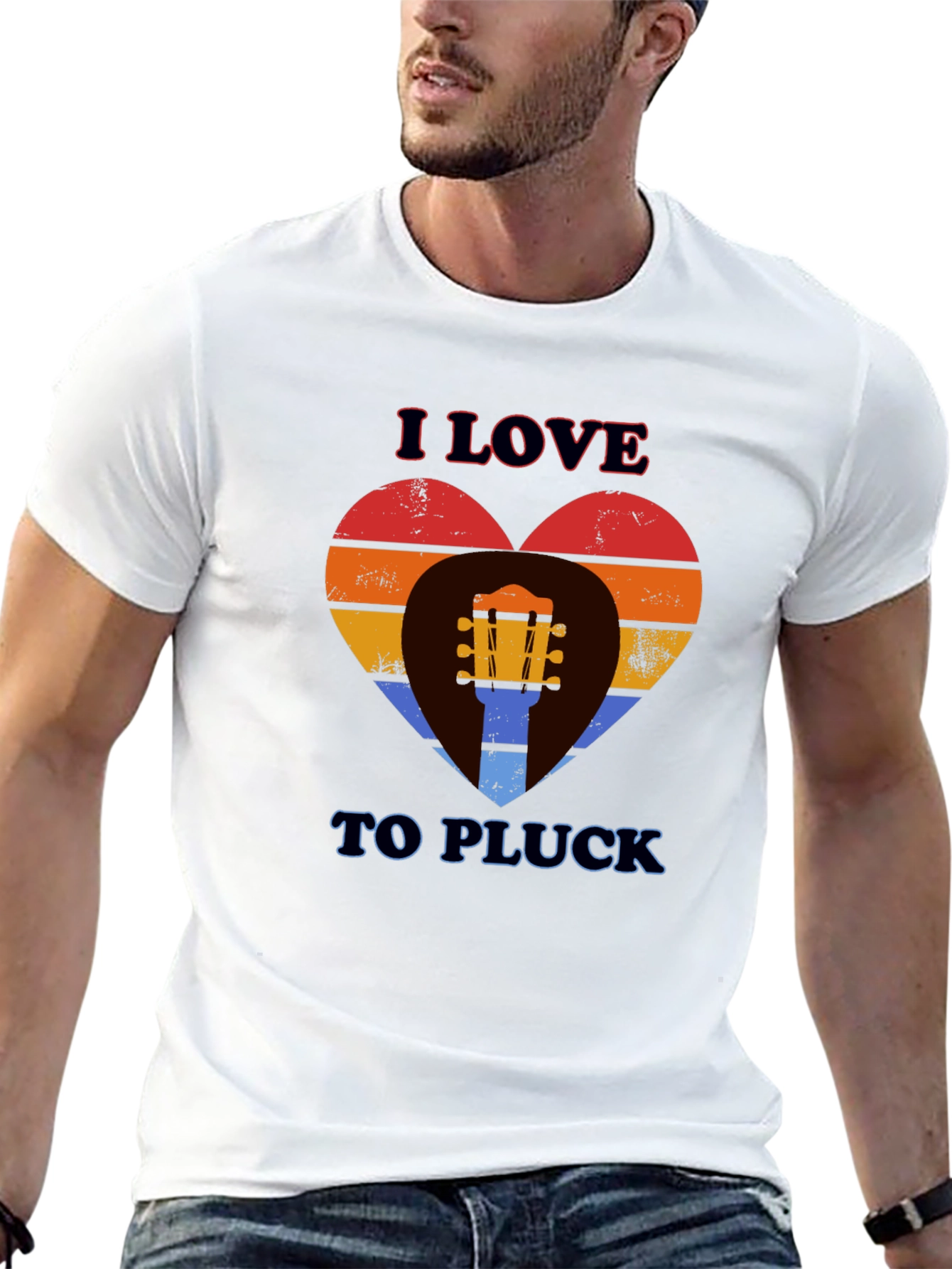 I Love To Pluck Guitar T-Shirt