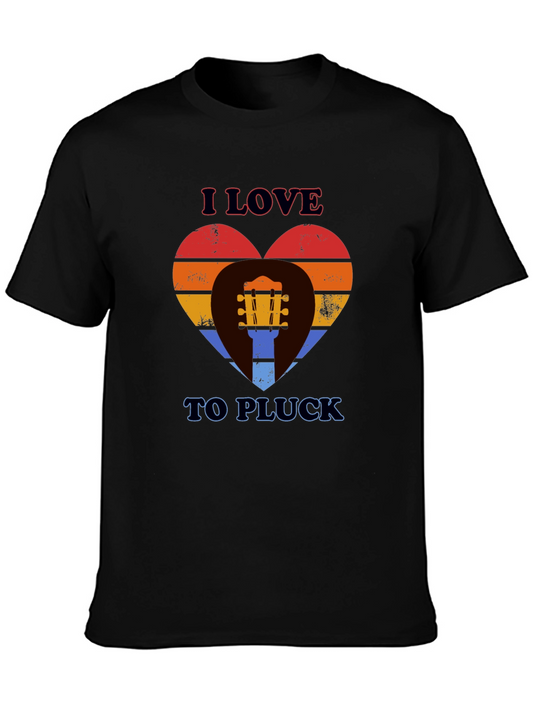 I Love To Pluck Guitar T-Shirt