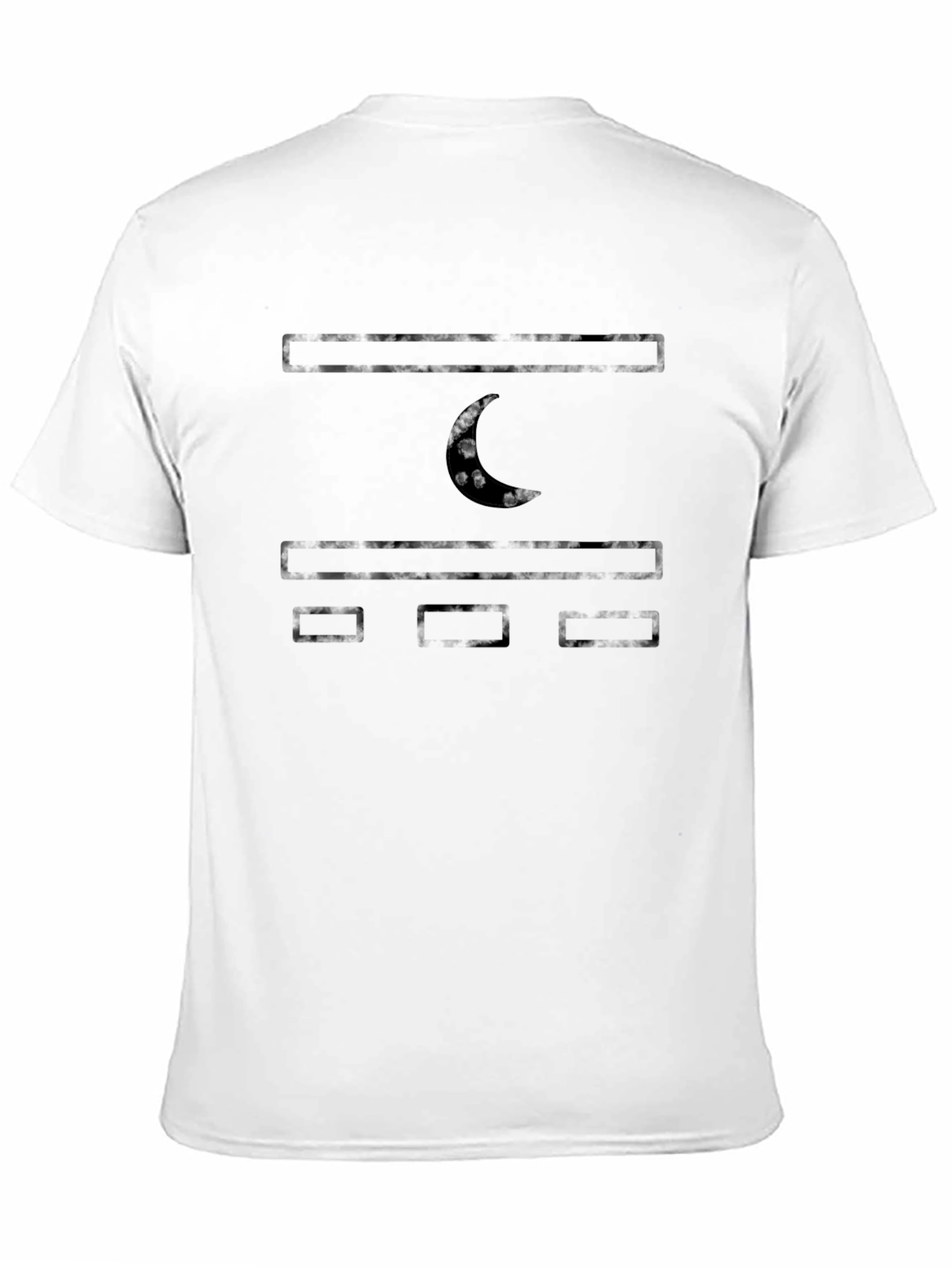 Black Graphic Tee - Crescent Moon