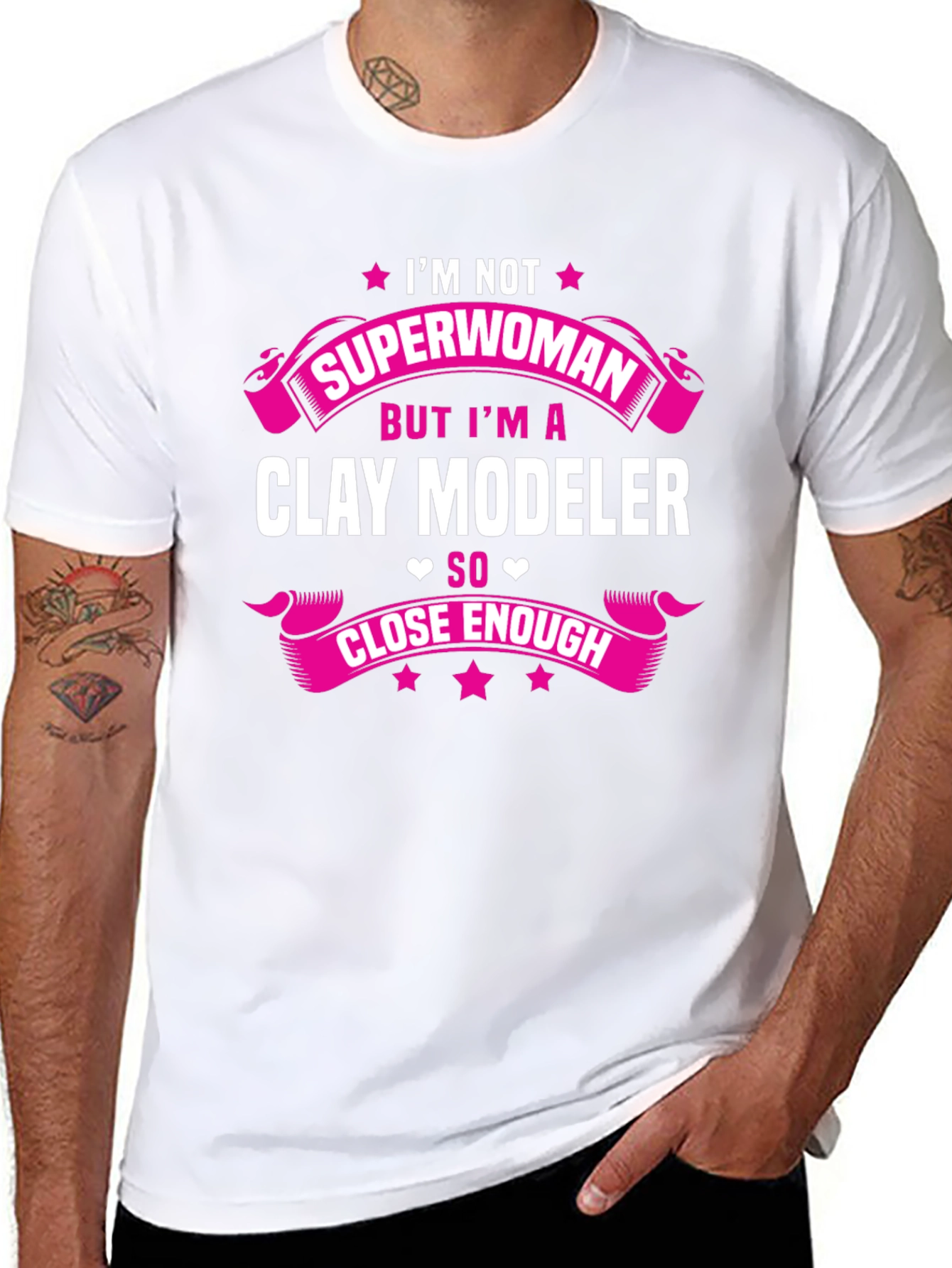 Clay Modeler T-Shirt - Not Superwoman Tee
