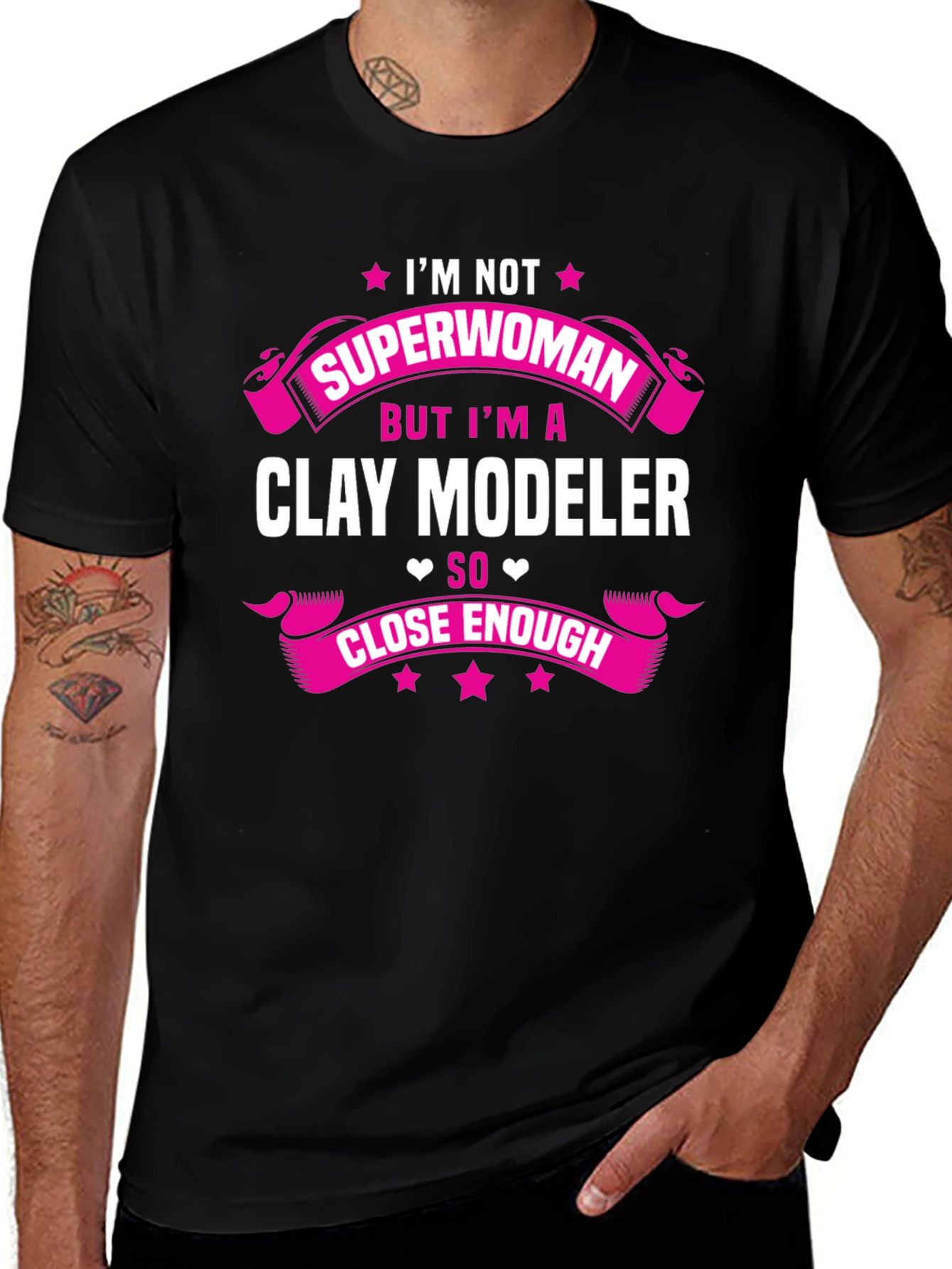 Clay Modeler T-Shirt - Not Superwoman Tee
