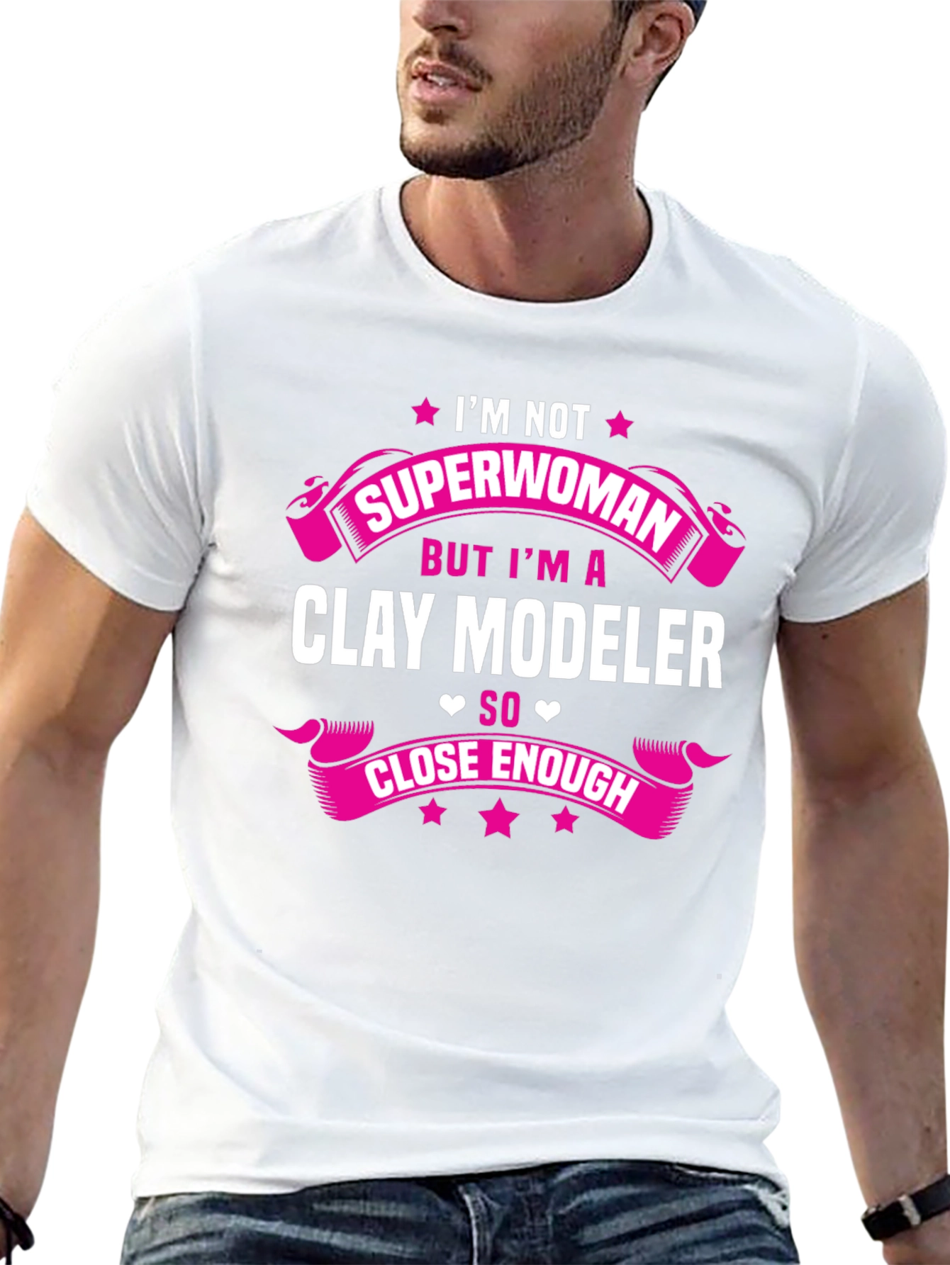 Clay Modeler T-Shirt - Not Superwoman Tee