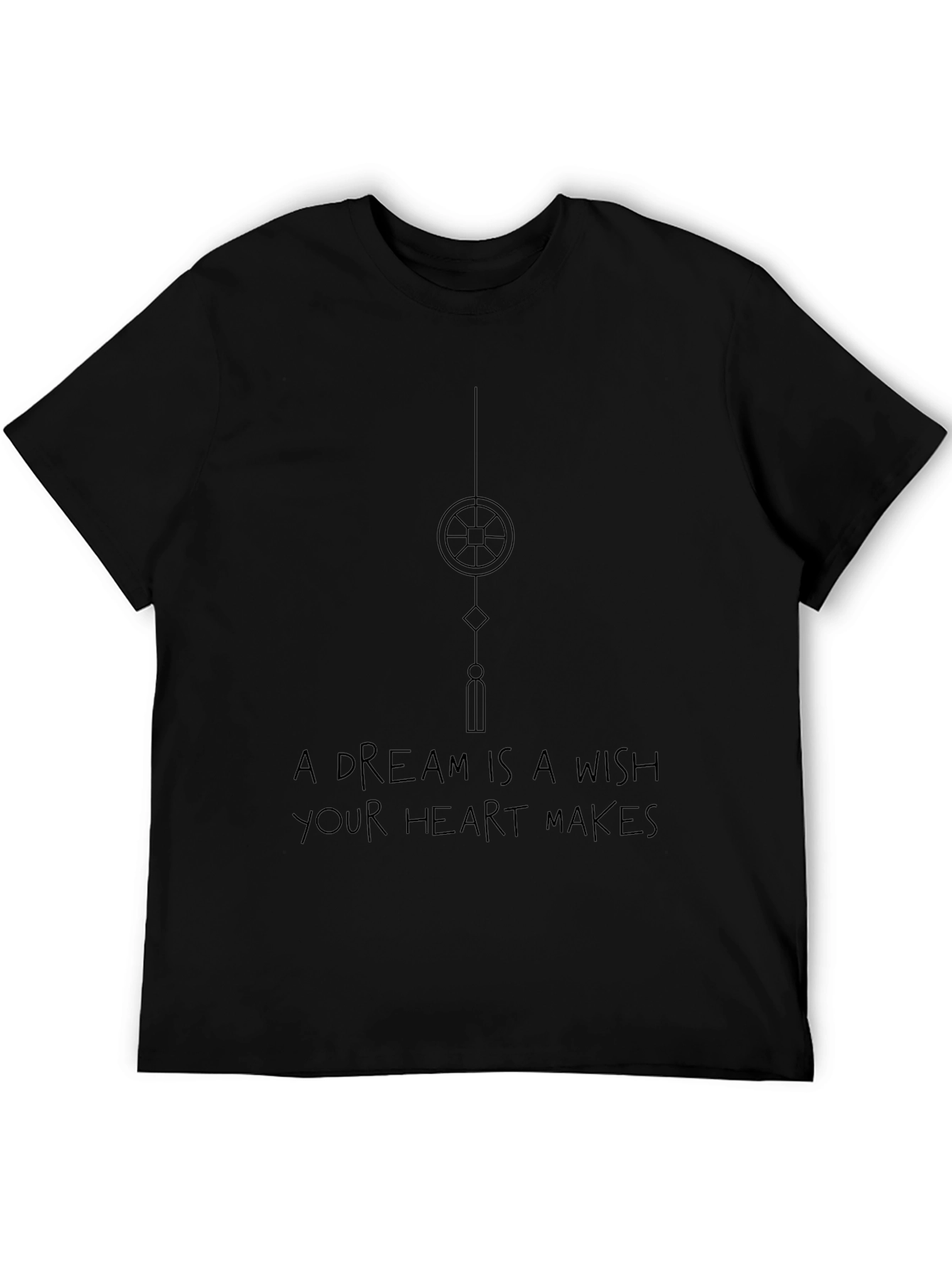 Dream Wish Heart T-Shirt - Soft Black Tee